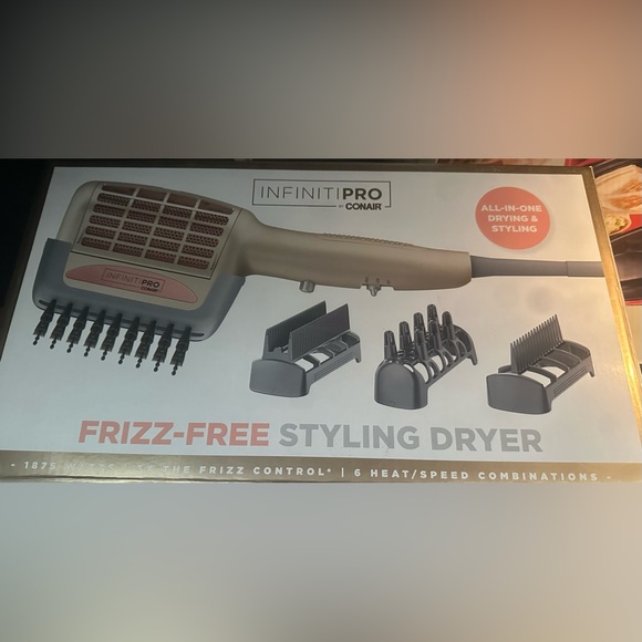 NEW INFINITIPRO BY CONAIR 4-in-1 Frizz Free Styling Hair Dryer, 1875W - Picture 9 of 9